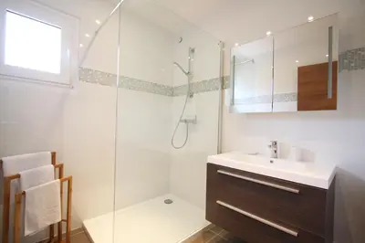 Salle de bains dans l'établissement Residence Catherine