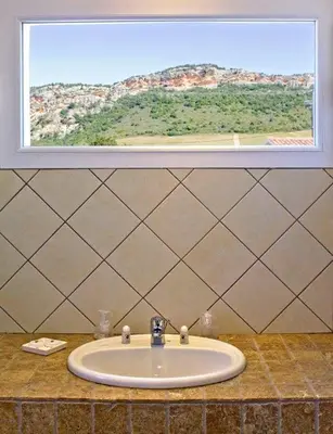 Vue générale sur la montagne ou vue sur la montagne depuis la maison de vacances