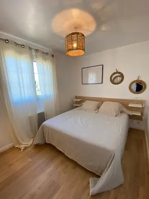 Un ou plusieurs lits dans un hébergement de l'établissement Villa Oliera