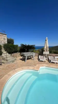 Piscine de l'établissement Villa Ghjunchitu - Vue mer et Piscine privée proche de l'ile rousse ou située à proximité