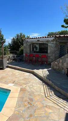 Piscine de l'établissement Villa Ghjunchitu - Vue mer et Piscine privée proche de l'ile rousse ou située à proximité