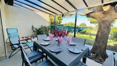 Jardin de l'établissement Appartement T3 Boug 15 LUMIO