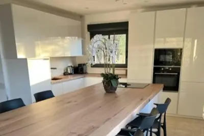 Cuisine ou kitchenette dans l'établissement Maison Jardin d'Agrumes - Lozari