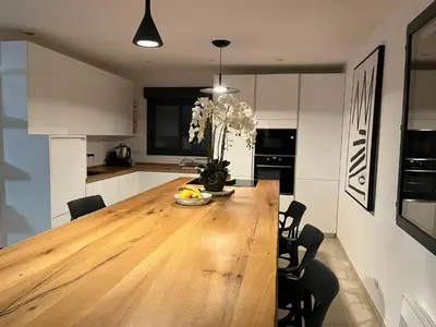 Cuisine ou kitchenette dans l'établissement Maison Jardin d'Agrumes - Lozari
