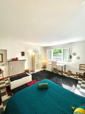 Un ou plusieurs lits dans un hébergement de l'établissement Appartement Haut de Villa centre-ville CORTE