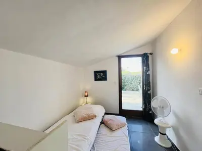 Un ou plusieurs lits dans un hébergement de l'établissement Appartement T3 Solane 23 LUMIO