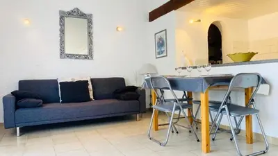 Coin salon dans l'établissement Appartement Boug 1 Lumio