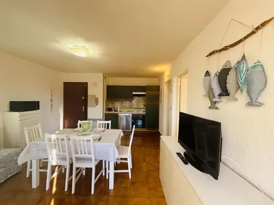 Télévision ou salle de divertissement dans l'établissement Appartement T2 Guaita Mare L'ILE ROUSSE