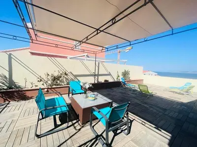 Balcon ou terrasse dans l'établissement Appartement T4 Le Clos des Oliviers 13 L'ILE ROUSSE
