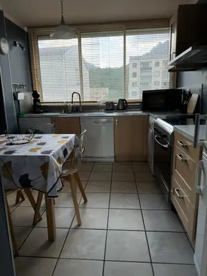 Cuisine ou kitchenette dans l'établissement Appartement T4