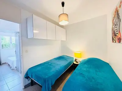 Un ou plusieurs lits dans un hébergement de l'établissement Appartement T3 Solane 57 LUMIO