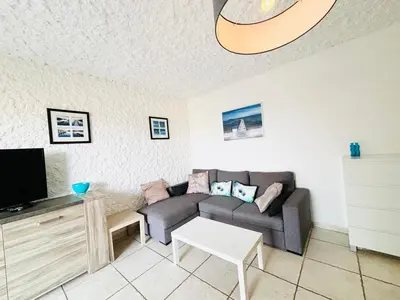 Télévision ou salle de divertissement dans l'établissement Appartement Aria Marina 2 Lumio