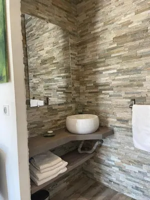 Salle de bains dans l'établissement VILLA luxueuse privée avec piscine lagon