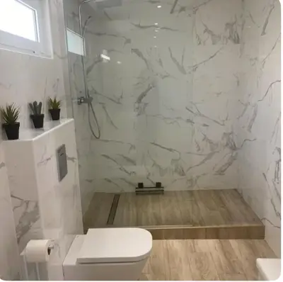 Salle de bains dans l'établissement Appartement Saint-Antoine Paisible CALVI