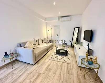 Coin salon dans l'établissement Appartement Saint-Antoine Paisible CALVI