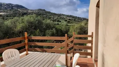 Vue générale sur la montagne ou vue sur la montagne depuis l'appartement