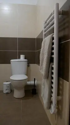 Salle de bains dans l'établissement Capstay studio avec grande terrasse proche aéroport Bastia - Lucciana - Centre