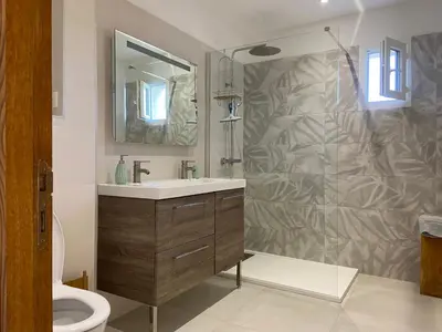 Salle de bains dans l'établissement Casa Laura
