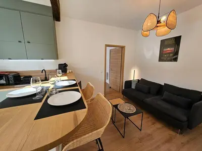 Coin salon dans l'établissement Suite au Cœur de la Citadelle by Monarca
