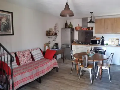 Cuisine ou kitchenette dans l'établissement Maison de charme Orezza Haute-Corse Castagniccia
