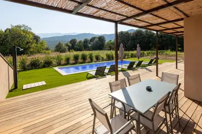 Piscine de l'établissement Villa avec piscine ou située à proximité