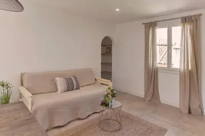 Coin salon dans l'établissement Villa 