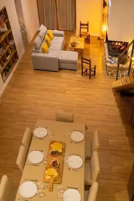 Coin salon dans l'établissement Demeure de charme Suarella Domaine de Marquiliani