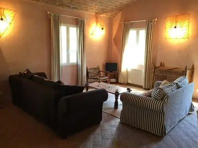 Coin salon dans l'établissement MAISON DE CARACTERE A PIGNA