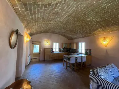 Cuisine ou kitchenette dans l'établissement MAISON DE CARACTERE A PIGNA