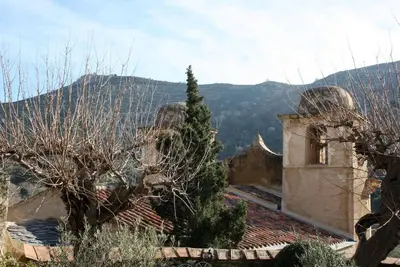 Vue générale sur la montagne ou vue sur la montagne depuis la maison de vacances