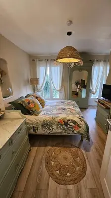 Coin salon dans l'établissement Maison de famille