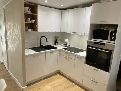 Cuisine ou kitchenette dans l'établissement Appartement centre ville.