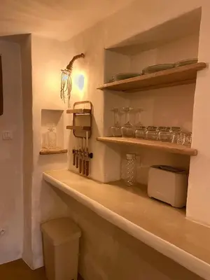 Cuisine ou kitchenette dans l'établissement Felicità : appartement atypique centre Bastia