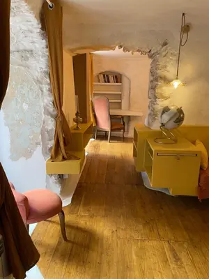 Coin salon dans l'établissement Felicità : appartement atypique centre Bastia