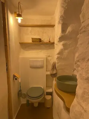 Salle de bains dans l'établissement Felicità : appartement atypique centre Bastia