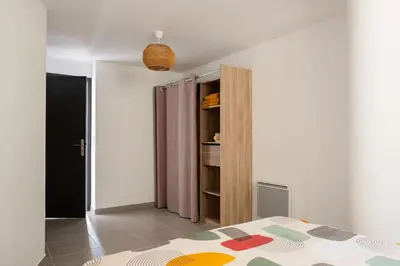 Un ou plusieurs lits dans un hébergement de l'établissement Appartement départ GR20