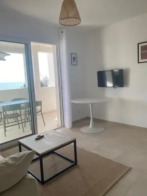 Télévision ou salle de divertissement dans l'établissement T2 VUE MER CORSE N193