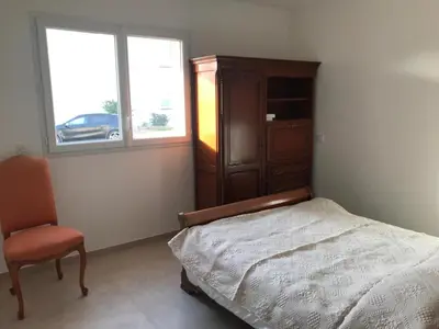 Un ou plusieurs lits dans un hébergement de l'établissement Appartement à Ghisonaccia-Prunelli