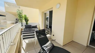 Coin salon dans l'établissement Appartement T3 A Marina 1 LUMIO