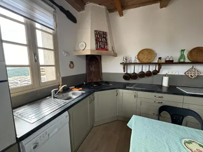 Cuisine ou kitchenette dans l'établissement Maison Simonpietri