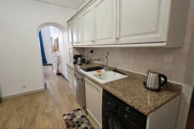 Cuisine ou kitchenette dans l'établissement Appartement rénové centre historique de Bastia à deux pas du Vieux Port