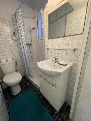 Salle de bains dans l'établissement Appartement en plein Centre