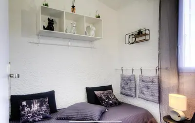 Coin salon dans l'établissement Appartement 165