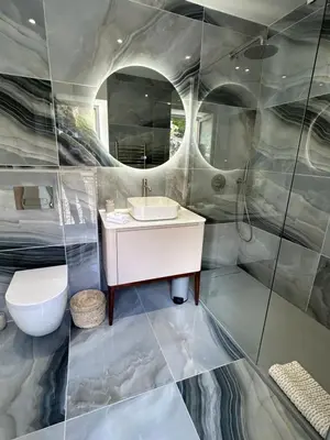 Salle de bains dans l'établissement CASA SAN MATTEU