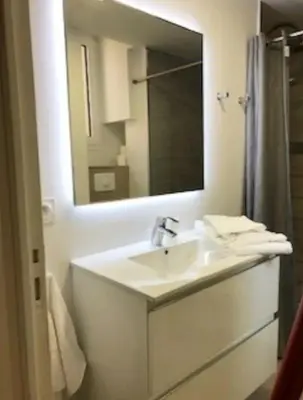 Salle de bains dans l'établissement Terrazzo