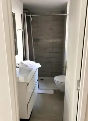 Salle de bains dans l'établissement Terrazzo