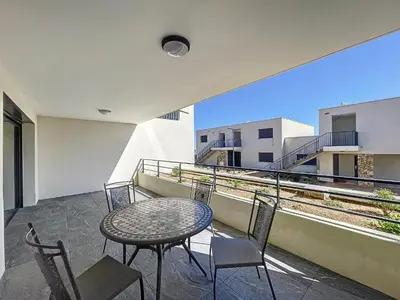 Balcon ou terrasse dans l'établissement T2 CALVI