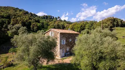 Paysage naturel près de la maison de vacances