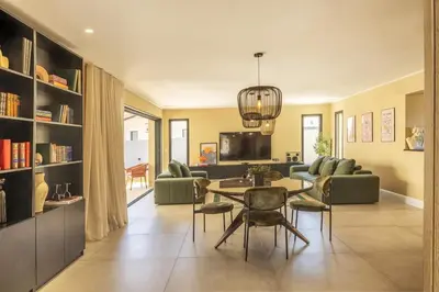 Coin salon dans l'établissement Villa Vignarella