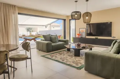 Coin salon dans l'établissement Villa Vignarella